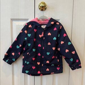 Carter’s Heart Patterned Kids Rain Jacket